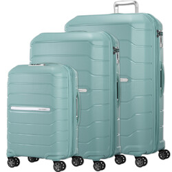 Samsonite Oc2lite Hardside Suitcase Set of 3 Aqua 27395, 27397, 27398 with FREE Digital Luggage Scale 12775