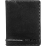 Cellini Men's Viper RFID Blocking Stitch Leather Wallet Black MH210