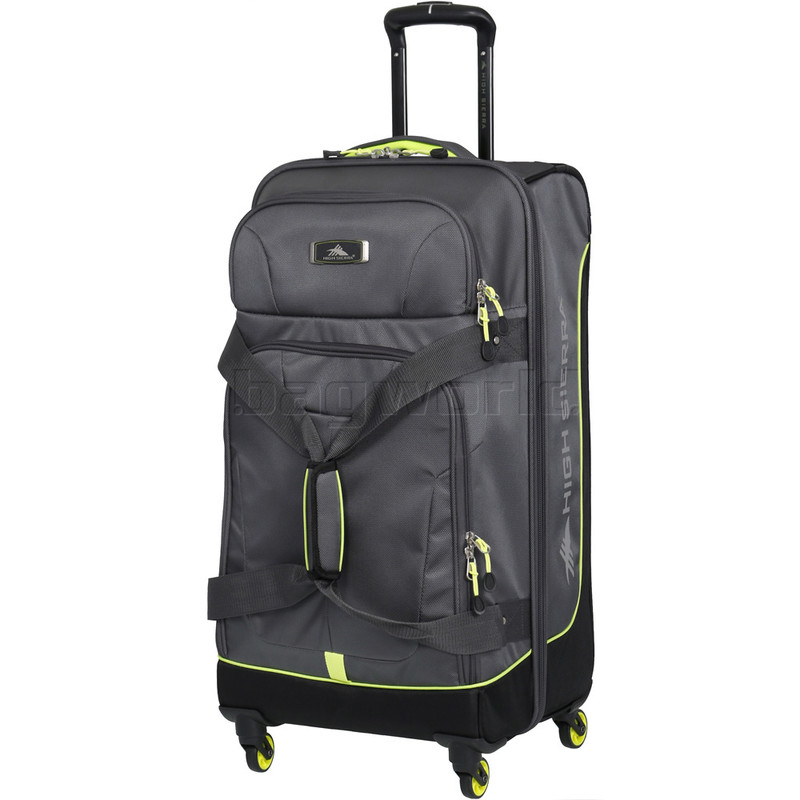 duffle bag luggage with spinner wheels