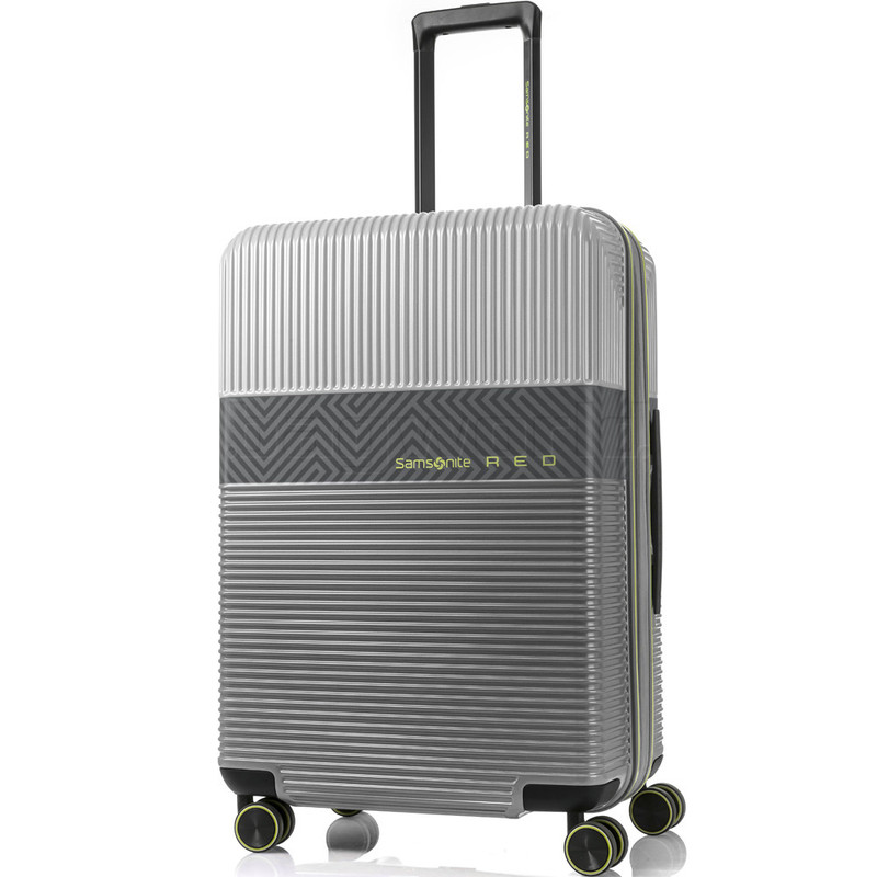 white samsonite suitcase