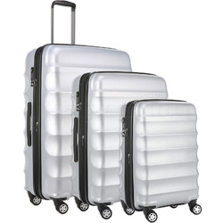 juno metallic large suitcase