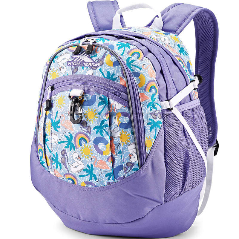 high sierra backpack purple