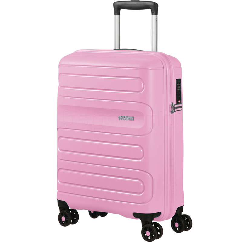 pink small suitcase