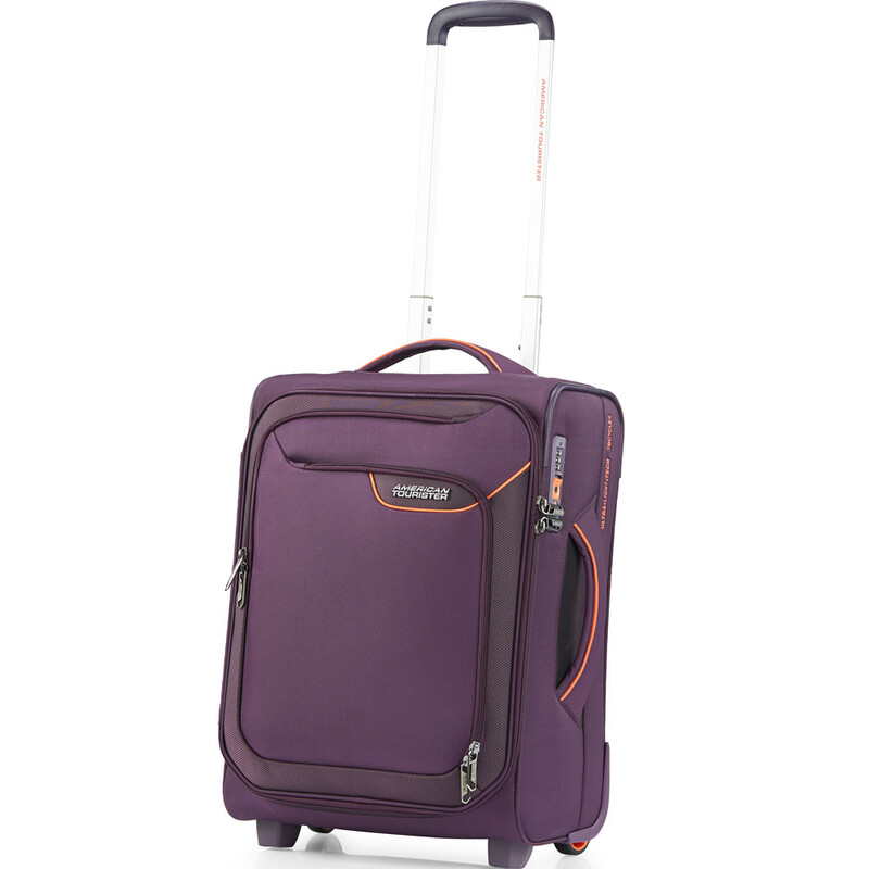 Bagworld Australia Shop Viewing American Tourister Applite 4 Eco Small Cabin 50cm Softside Suitcase Purple 45820