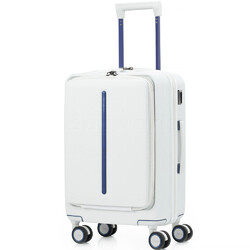 White cheap samsonite suitcase