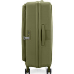 American Tourister Curio Book Opening Hardside Suitcase Set of 3 Khaki 48232, 48233, 48234 with FREE Digital Luggage Scale 12775 - 3