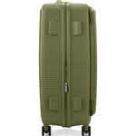 American Tourister Curio Book Opening Hardside Suitcase Set of 3 Khaki 48232, 48233, 48234 with FREE Digital Luggage Scale 12775 - 4