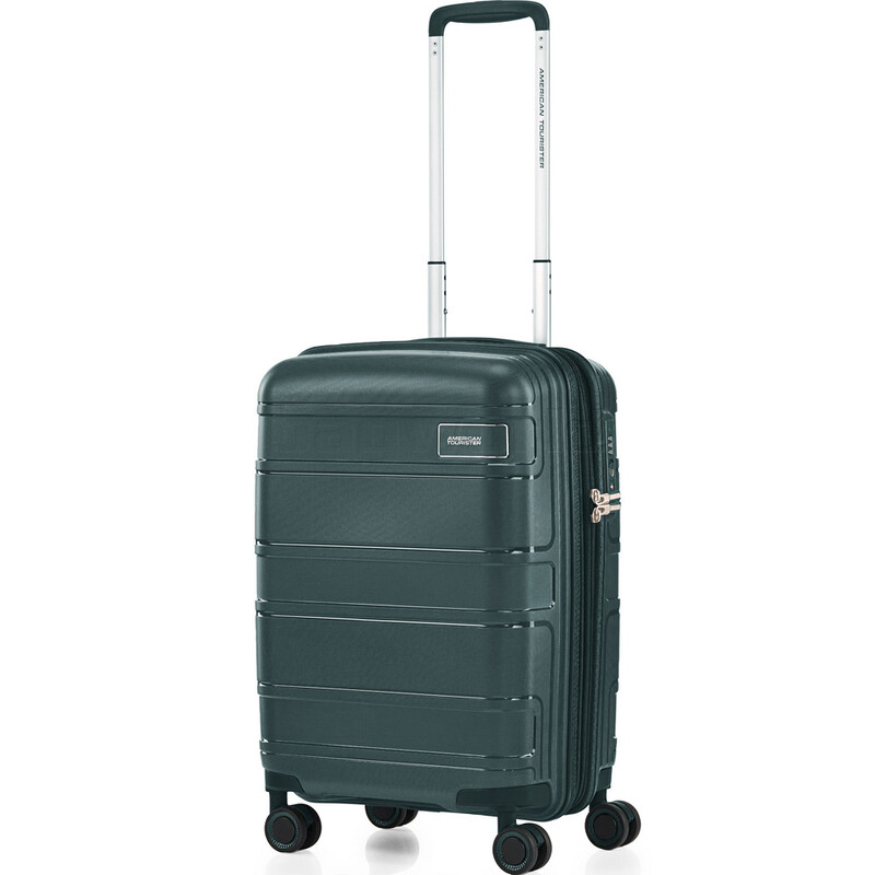 Bagworld Australia Shop Viewing American Tourister Light Max Small Cabin 55cm Hardside Suitcase Varsity Green 48198