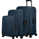 Samsonite Essens Hardside Suitcase Set of 3 Midnight Blue 46909, 46911, 46912 with FREE Memory Foam Pillow 21244