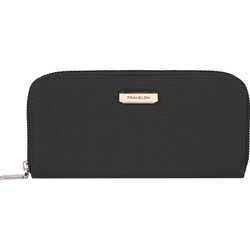 Travelon RFID Blocking Single Zip Wallet Black 43398