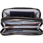 Travelon RFID Blocking Double Zip Clutch Wallet Black 43399 - 2