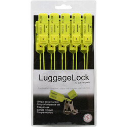 LuggageLock Tamper Evident Security Seal 10 Pack Yellow LLOCK