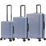 Qantas Rome Hardside Suitcase Set of 3 Blue QF25S, QF25M, QF25L with FREE Digital Luggage Scale 12775