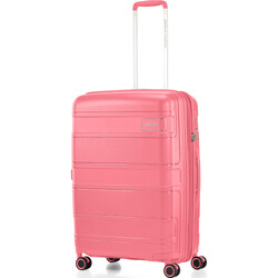 American Tourister Light Max Medium 69cm Hardside Suitcase Pink Blush 48199