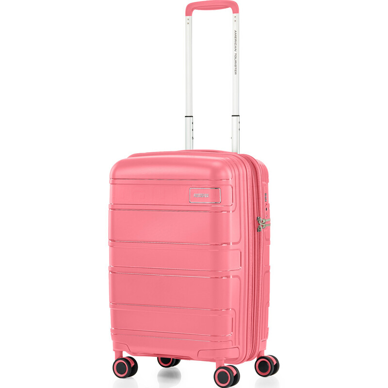 Bagworld Australia Shop Viewing American Tourister Light Max Small Cabin 55cm Hardside Suitcase Pink Blush 48198