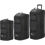 High Sierra Boxed Wheel Duffel Set of 3 Black 52935, 52936, 52937 with FREE Digital Luggage Scale 12775