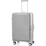 American Tourister Curio Book Opening Large 75cm Hardside Suitcase Cool Grey 53570