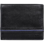 Cellini Men's Alpha RFID Blocking Double Leather Wallet Black MH231