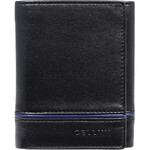 Cellini Men's Alpha RFID Blocking Trifold Leather Wallet Black MH232