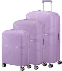 American Tourister Starvibe Hardside Suitcase Set of 3 Digital Lavender 46370, 46371, 46372 with FREE Digital Luggage Scale 12775