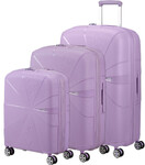 American Tourister Starvibe Hardside Suitcase Set of 3 Digital Lavender 46370, 46371, 46372 with FREE Digital Luggage Scale 12775