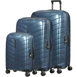 Samsonite Attrix Hardside Suitcase Set of 3 Steel Blue 46116, 46119, 46120 with FREE Digital Luggage Scale 12775