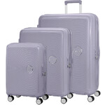 American Tourister Curio 2 Hardside Suitcase Set of 3 Hushed Orchid 45138, 45139, 45140 with FREE Digital Luggage Scale 12775