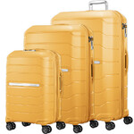 Samsonite Oc2lite Hardside Suitcase Set of 3 Honey Gold 27395, 27397, 27398 with FREE Digital Luggage Scale 12775