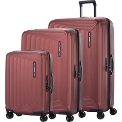 Samsonite Nuon Hardside Suitcase Set of 3 Terracotta 34399, 34402, 34403 with FREE Digital Luggage Scale 12775