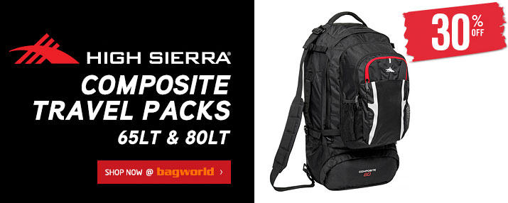 High Sierra Composite Travel Packs @ Bagworld