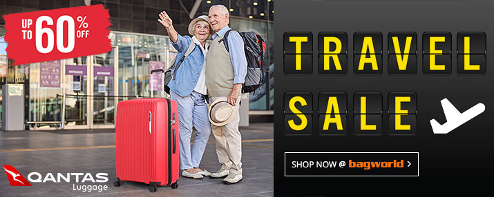 TRAVEL SALE @ Bagworld - Bags & Luggage Up To 60% Off!